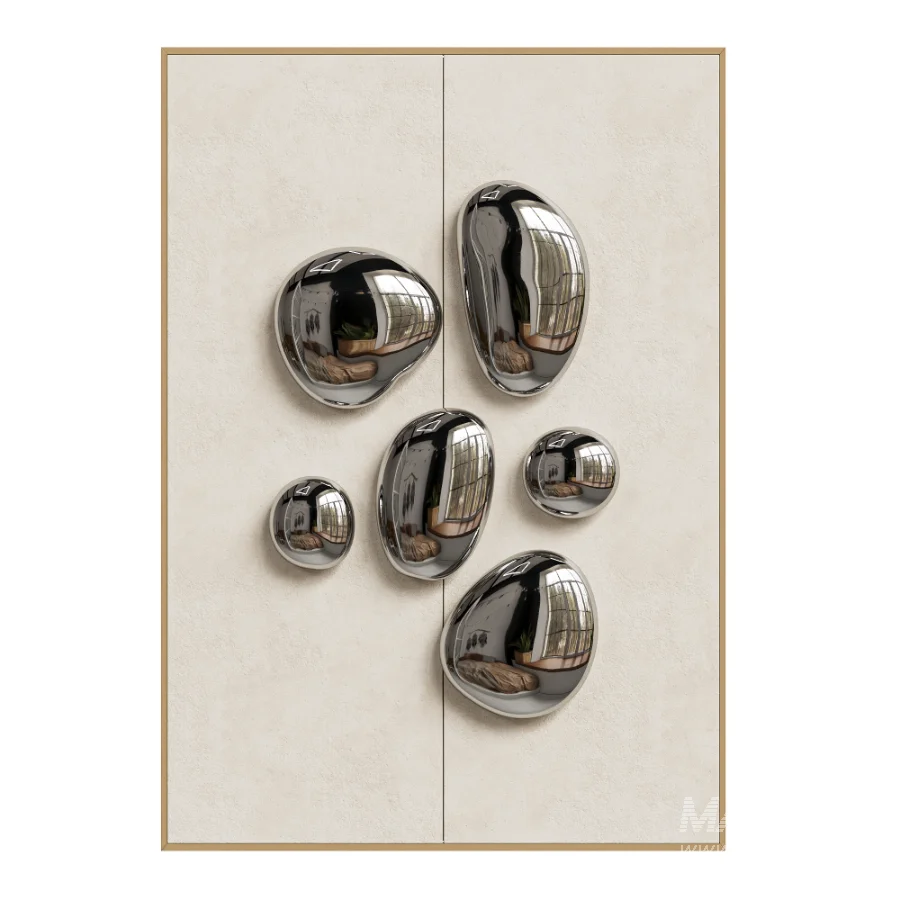 Chrome Bubble Wall Decor 15 - Image 1