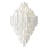 Addis Polished Chrome Chandelier White - Thumbnail 2