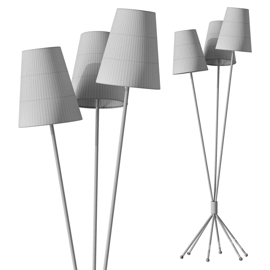 Renwick Linen Floor Lamp - Image 3