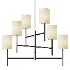 Barbara Barry Key Linen Drum Chandelier 6 Light - Thumbnail 2