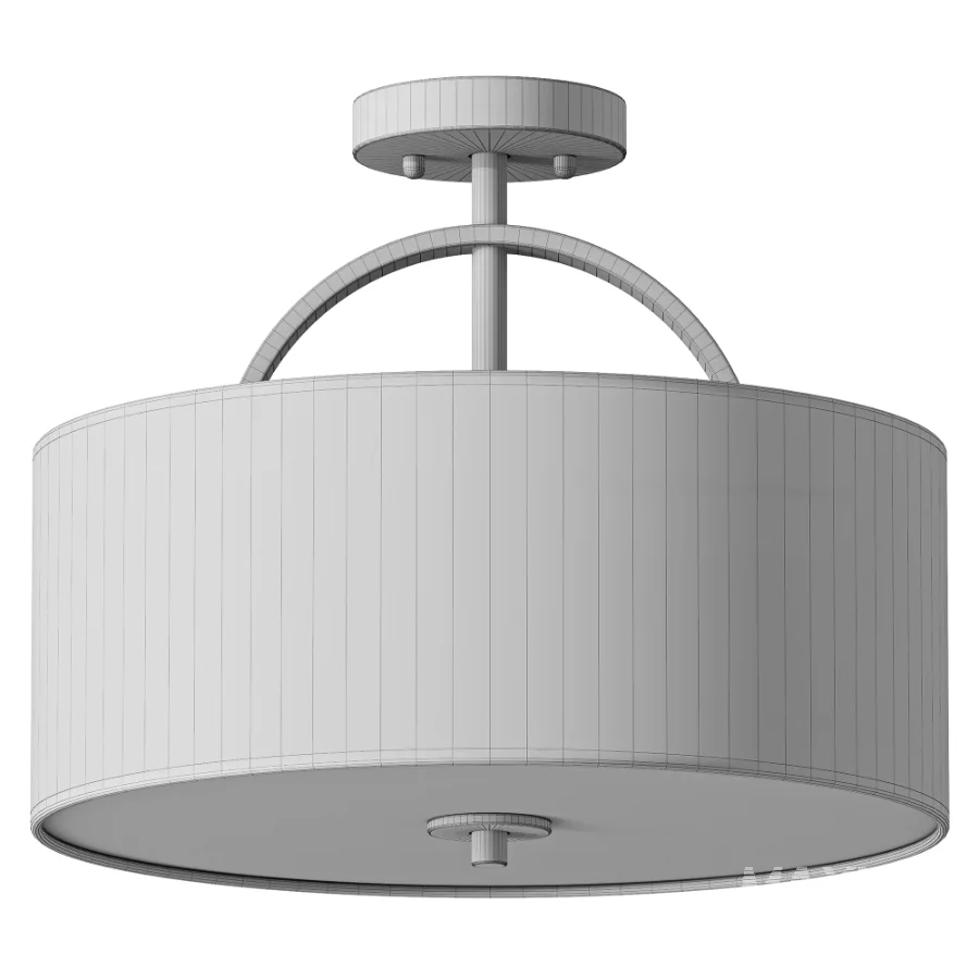 Ralston Linen Semi Flush Mount - Image 3