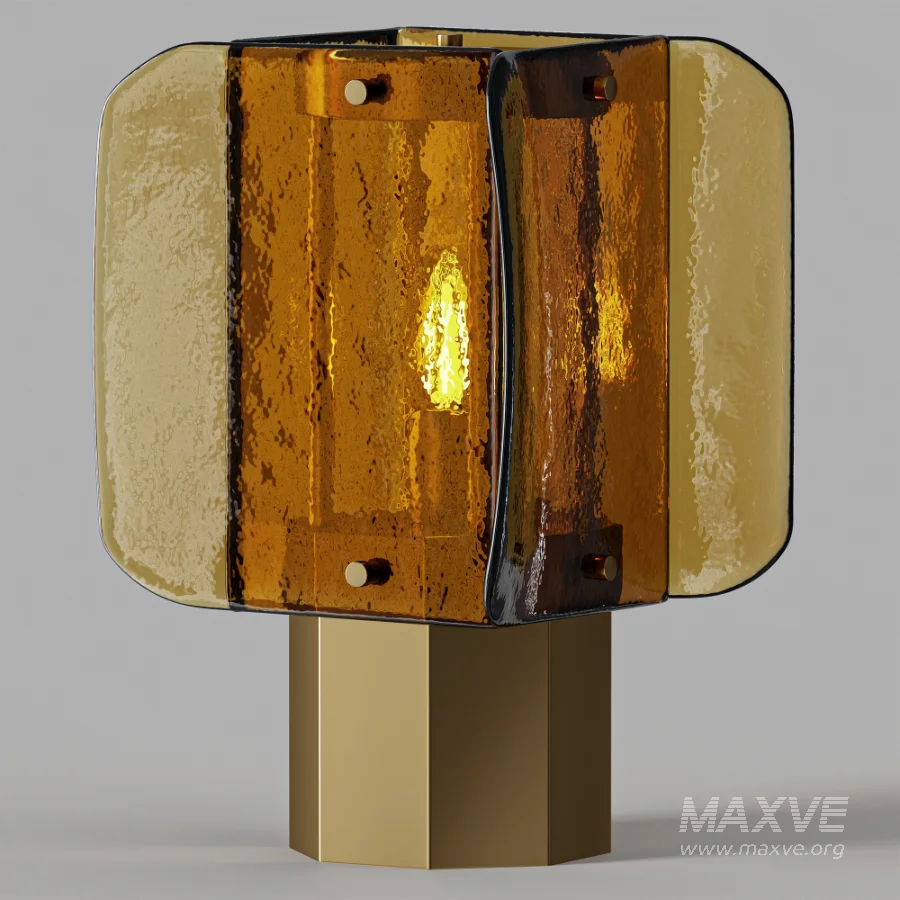 Soho Home Elias Green Glass Table Lamp - Image 1