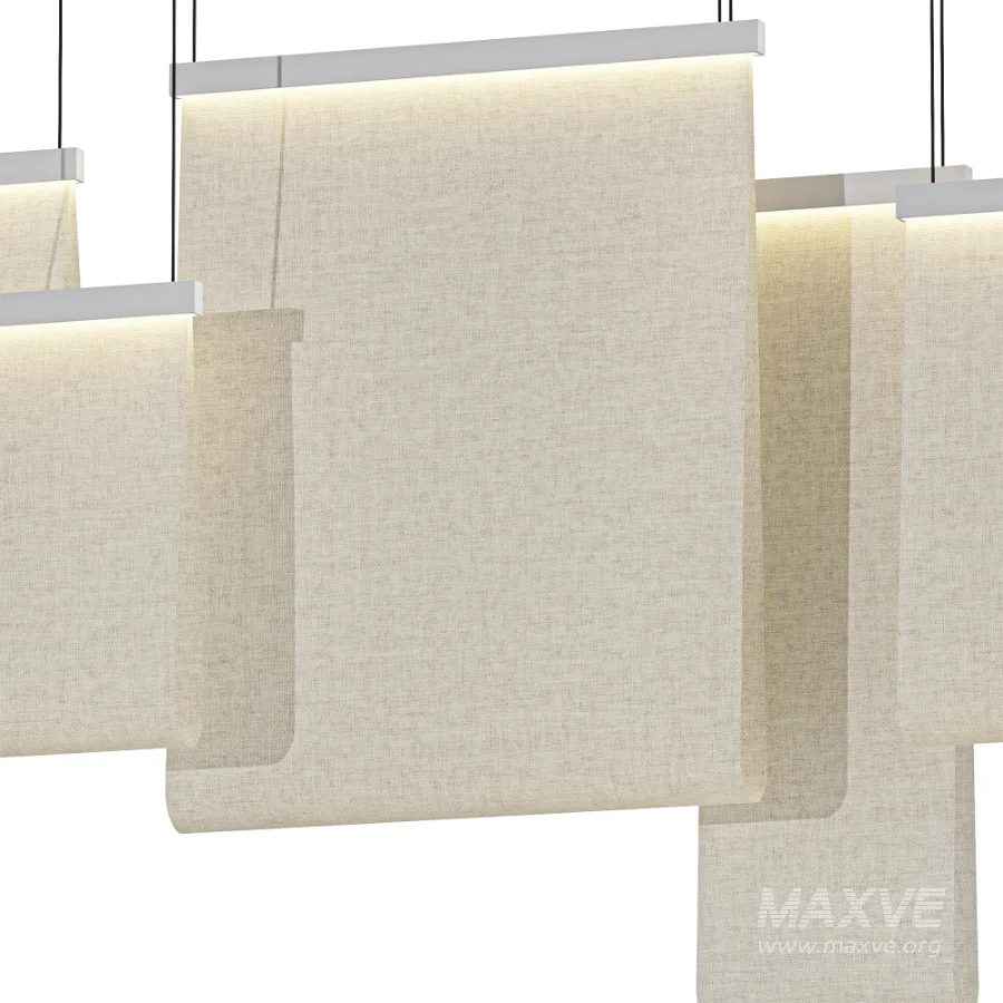Scluda Curtain Fabric Pendant Light A - Image 2