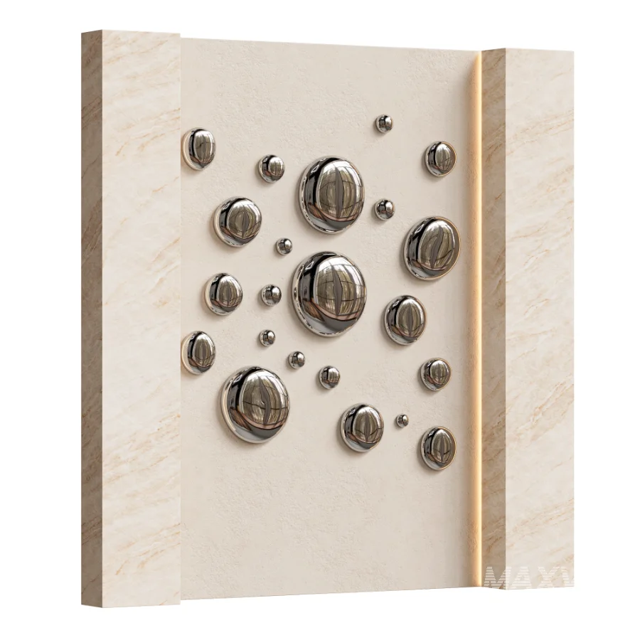 Chrome Bubble Wall Decor 14 - Image 2