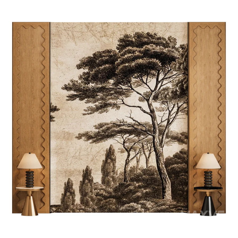 Decorative Landscape Headboard - Image 2