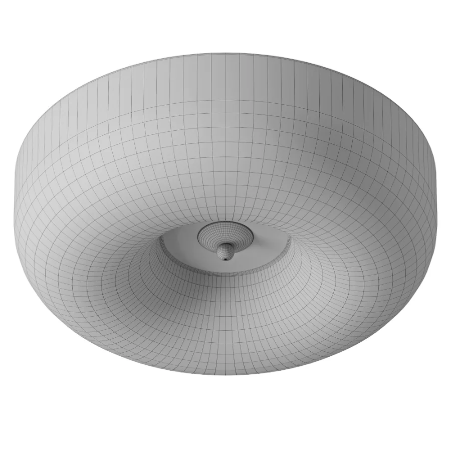 Art Deco Cream Pudding Ceiling Lamp - Image 3