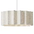 Denise Modern Scallop Linen Pendant Light - Thumbnail 1