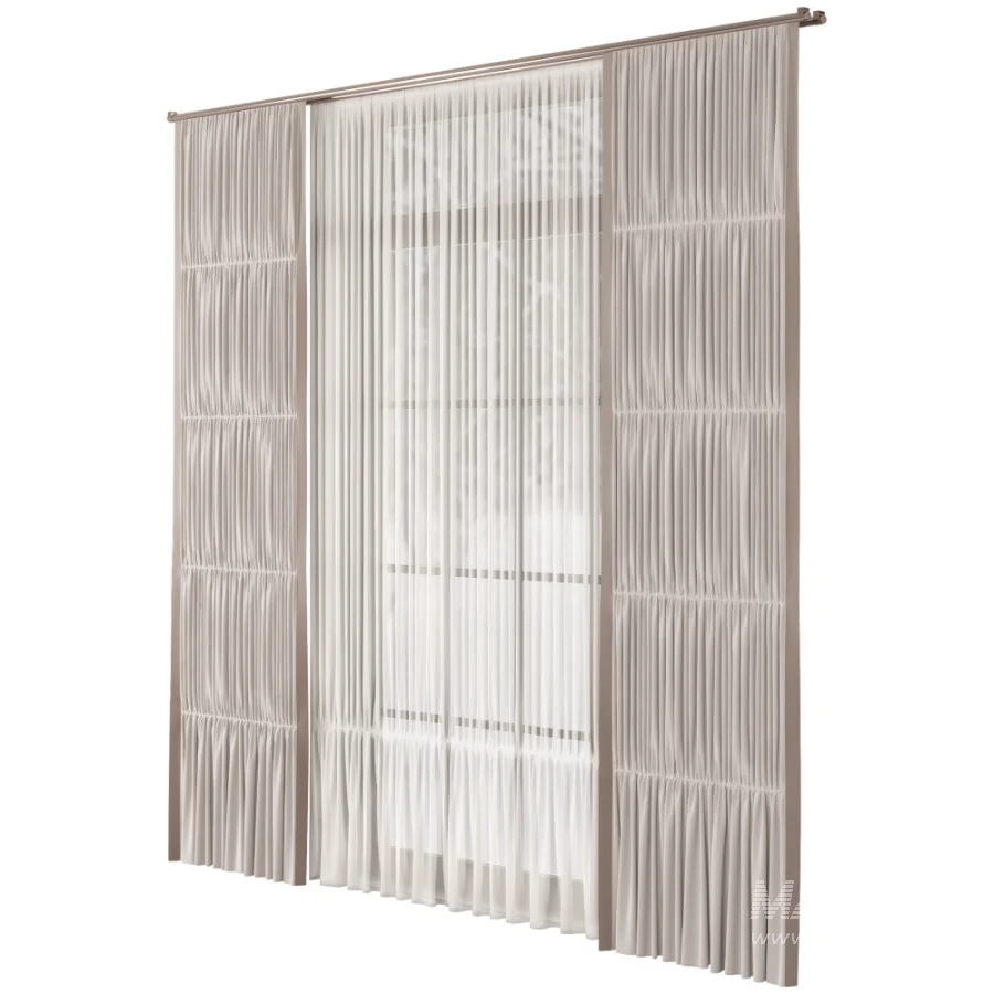 Silk and Cotton Curtain Set 114 - Image 3