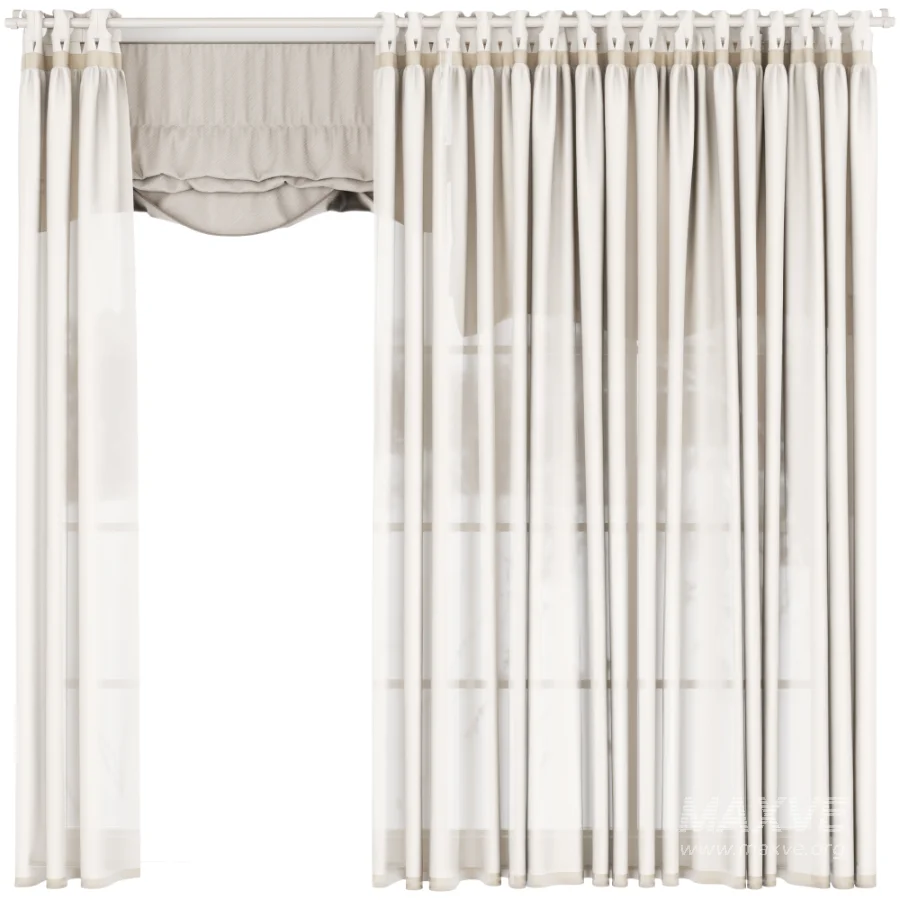 Silk and Cotton Curtai Set 119 - Image 1