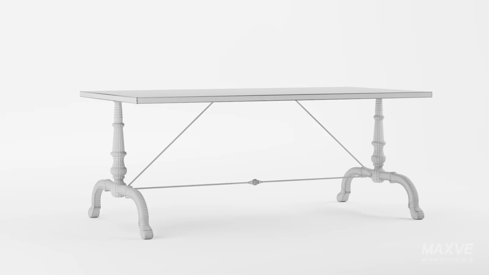 La Coupole Rectangular Iron Bistro Table - Image 7