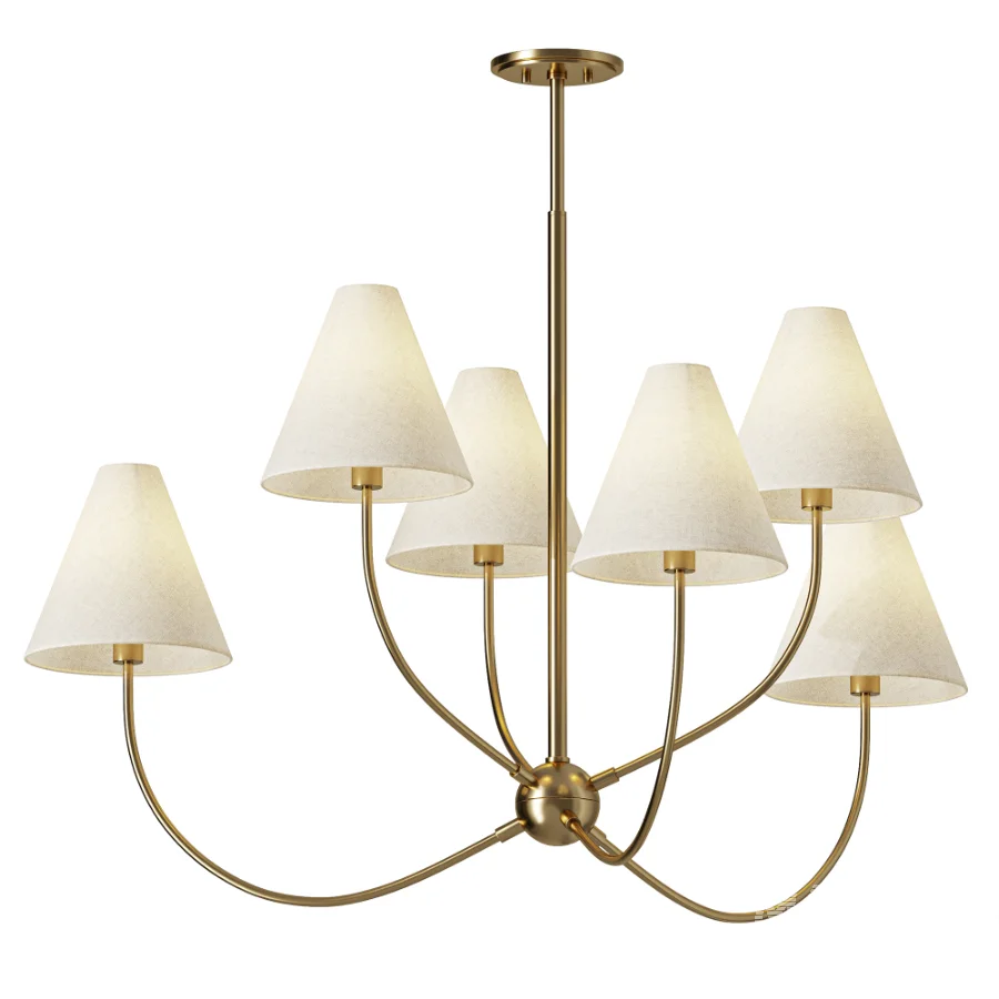Yara 6 Light Chandelier - Image 2
