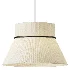 Lustria Suspension Fabric Pleated Cone Chandelier White C - Thumbnail 2