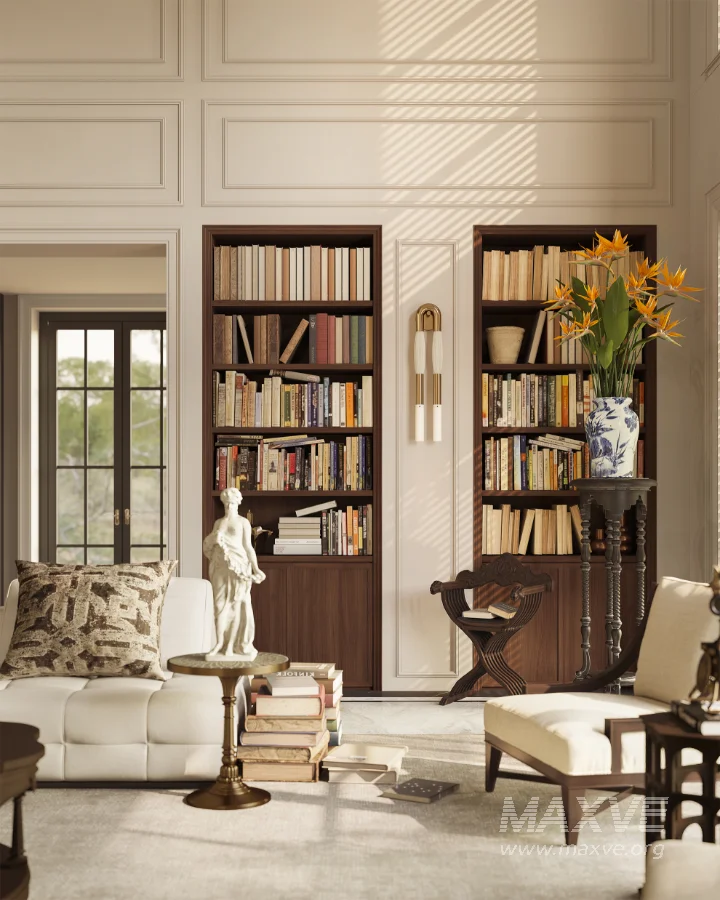 Luxury villa living room and dining room hallway - Image 19