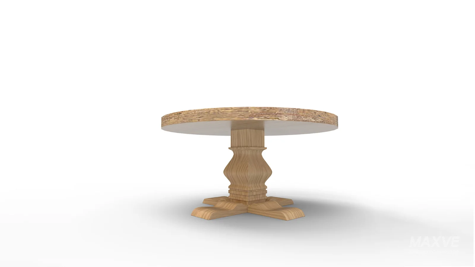 Candace Round Solid Wood Dining Table - Image 5