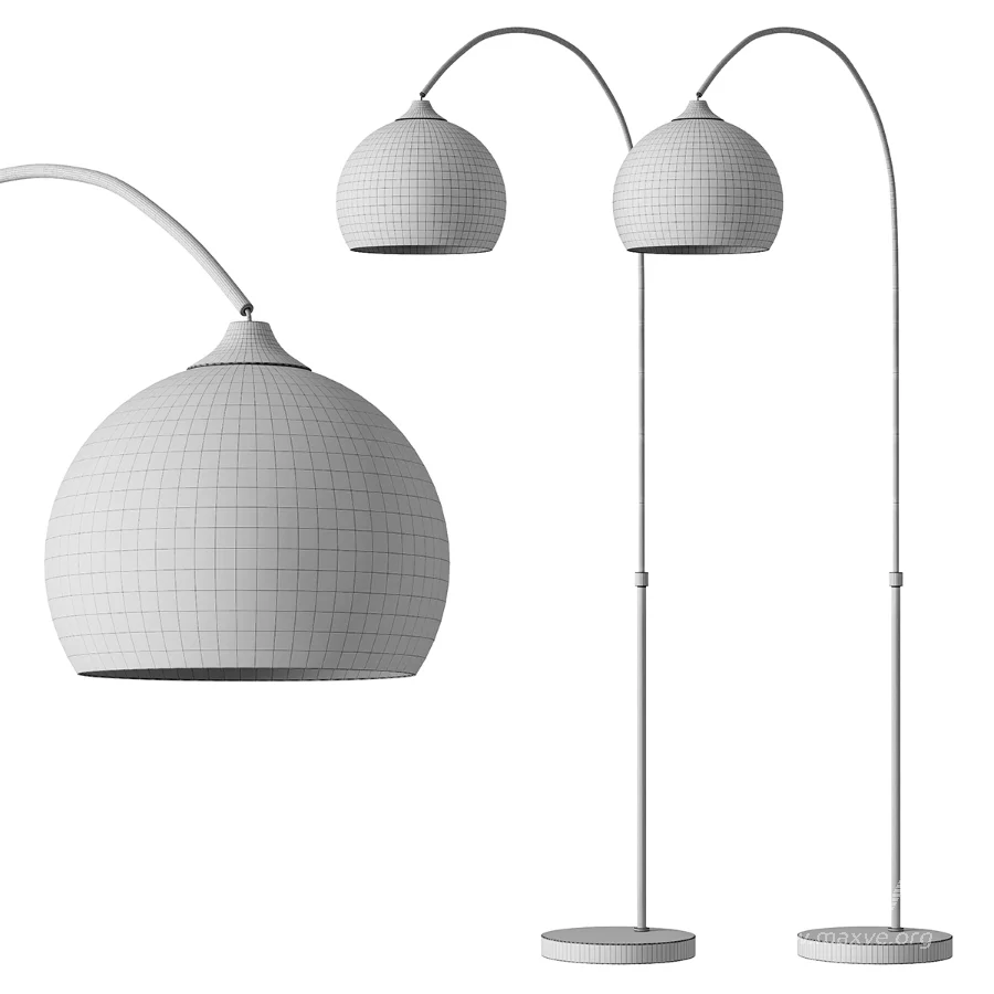 Nine Lighting Arch Marble Floor Lamp - Image 2