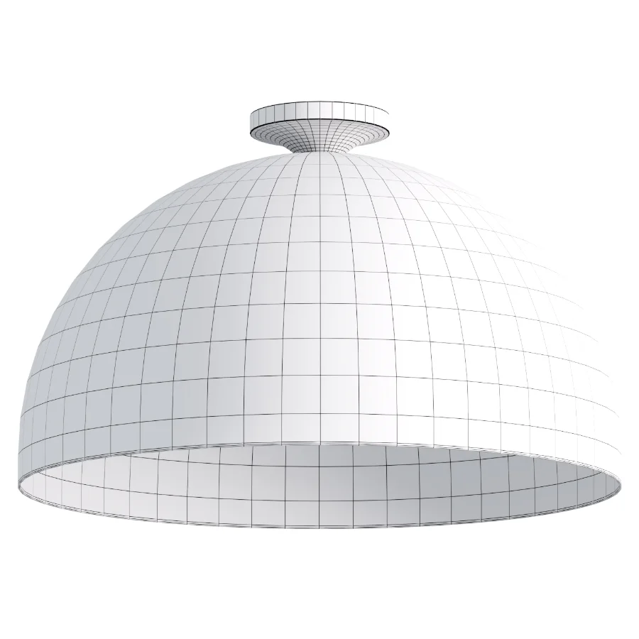 Sculptural Metal Flush Mount - Image 2