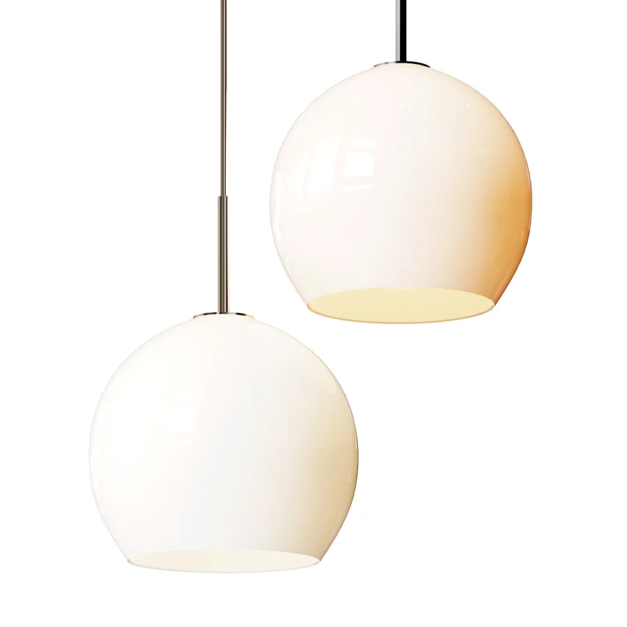 Ball Glass Brass pendant lamp FRANDSEN - Image 1