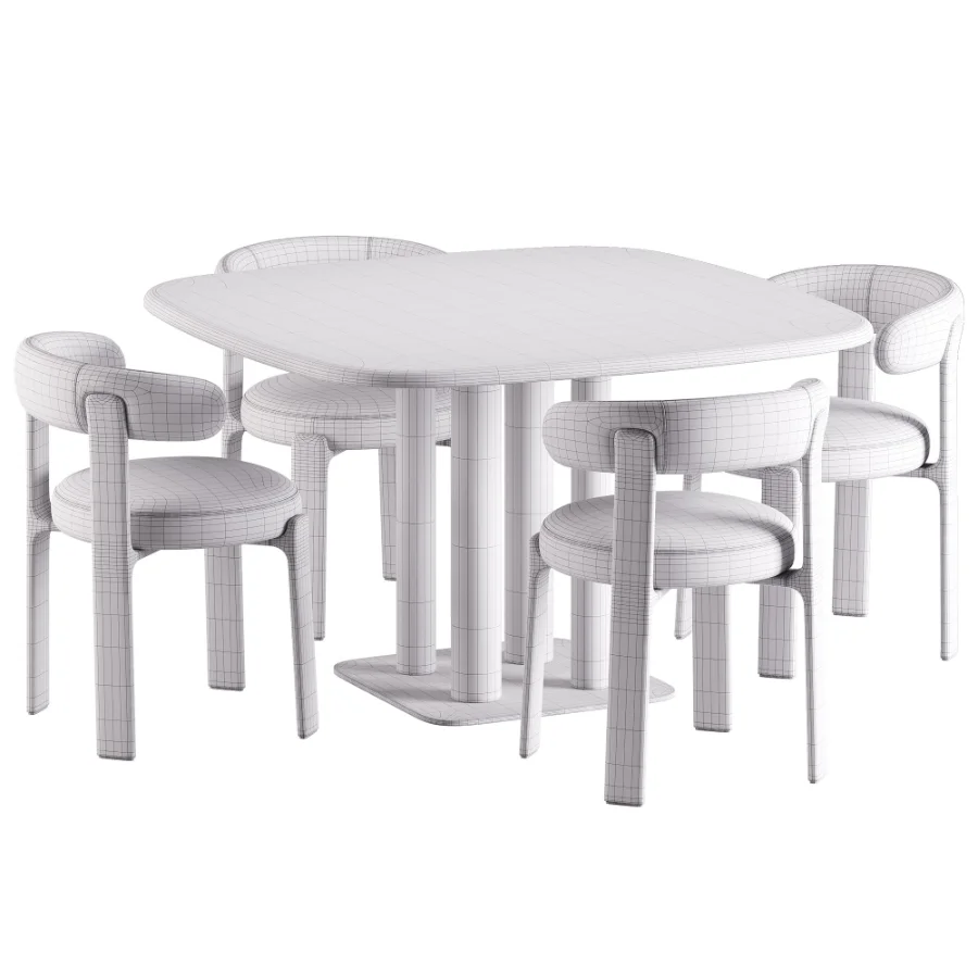 Granite Chair and Melvar Table - Image 6