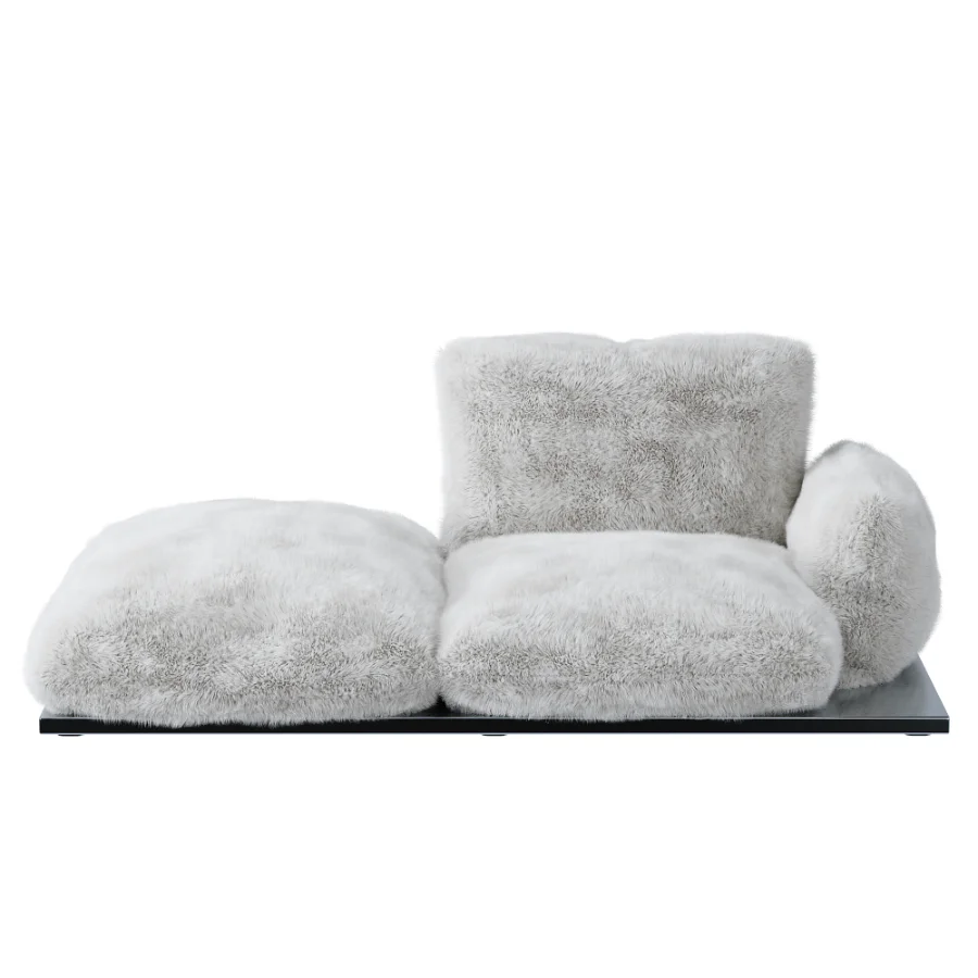 Aura armchair with a modern cushion shape - Image 7