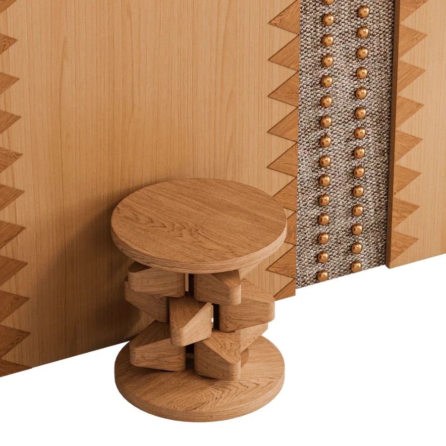 Upholstered Wooden Headboard - Image 3