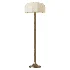 FareDecor Ottino Aged Brass Linen Fabric Floor Lamp - Thumbnail 2