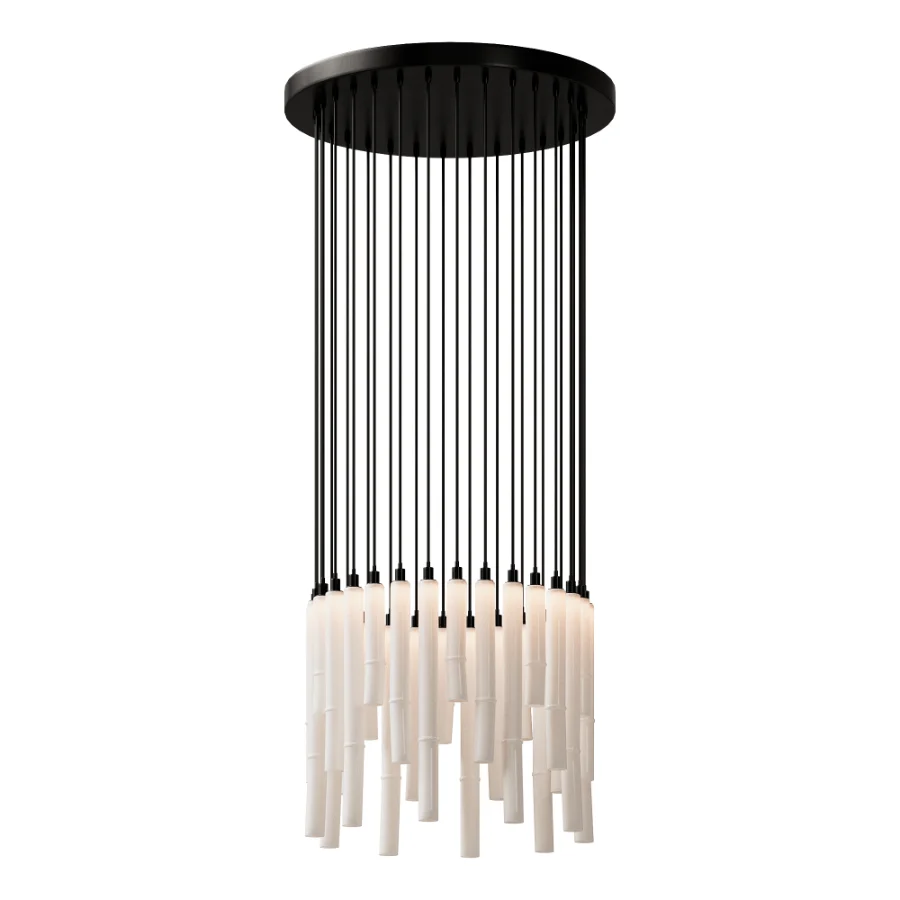 Fold Round Cluster Pendant Chandelier by Hollace Cluny - Image 2