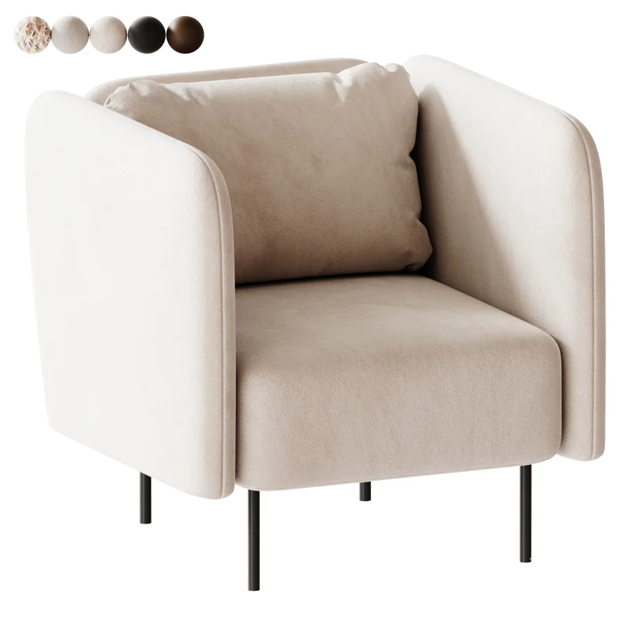 Orchet Velour Terracotta Armchair - Image 3