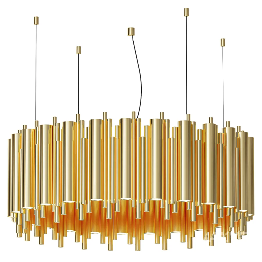 Orchestral Oval Suspension Pendant Light - Image 1