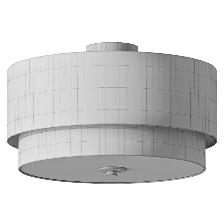 Amia Linen Semi Flush Mount - Image 3