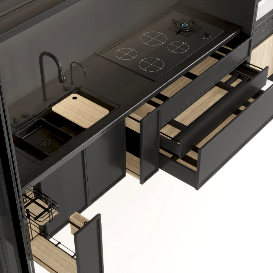 Kitchen Furniture with Appliance Set 01 - Image 3