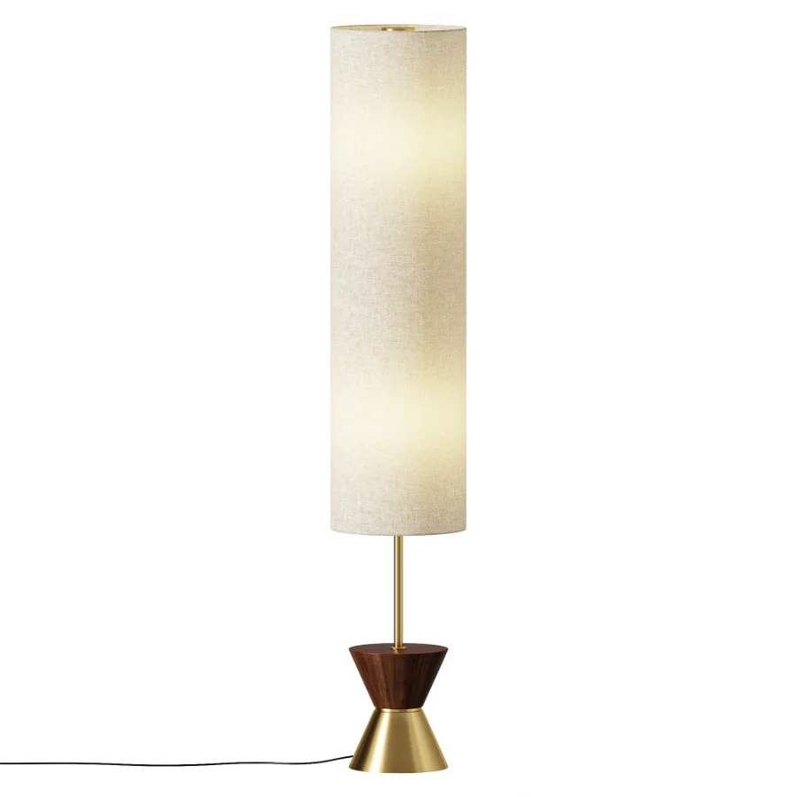 Costello Walnut Floor Lamp - Image 2