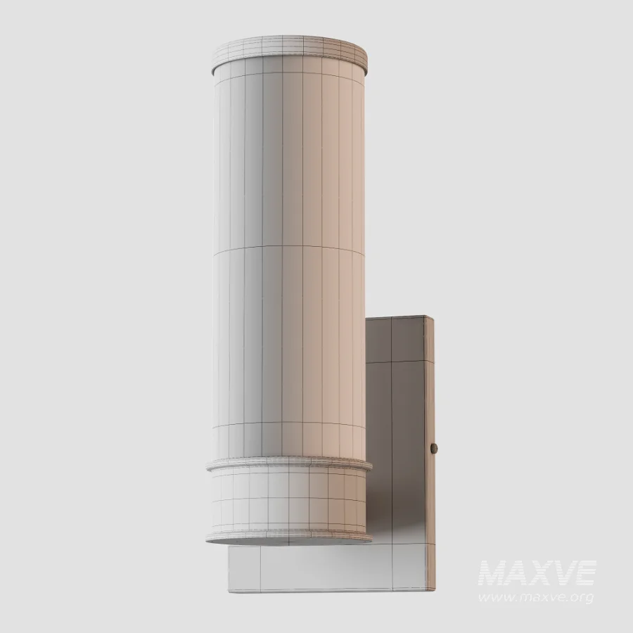 Simple Glass Cylinder Sconce 01 - Image 10