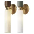 SkLO Union Frosted Glass Brass Sconce - Thumbnail 1