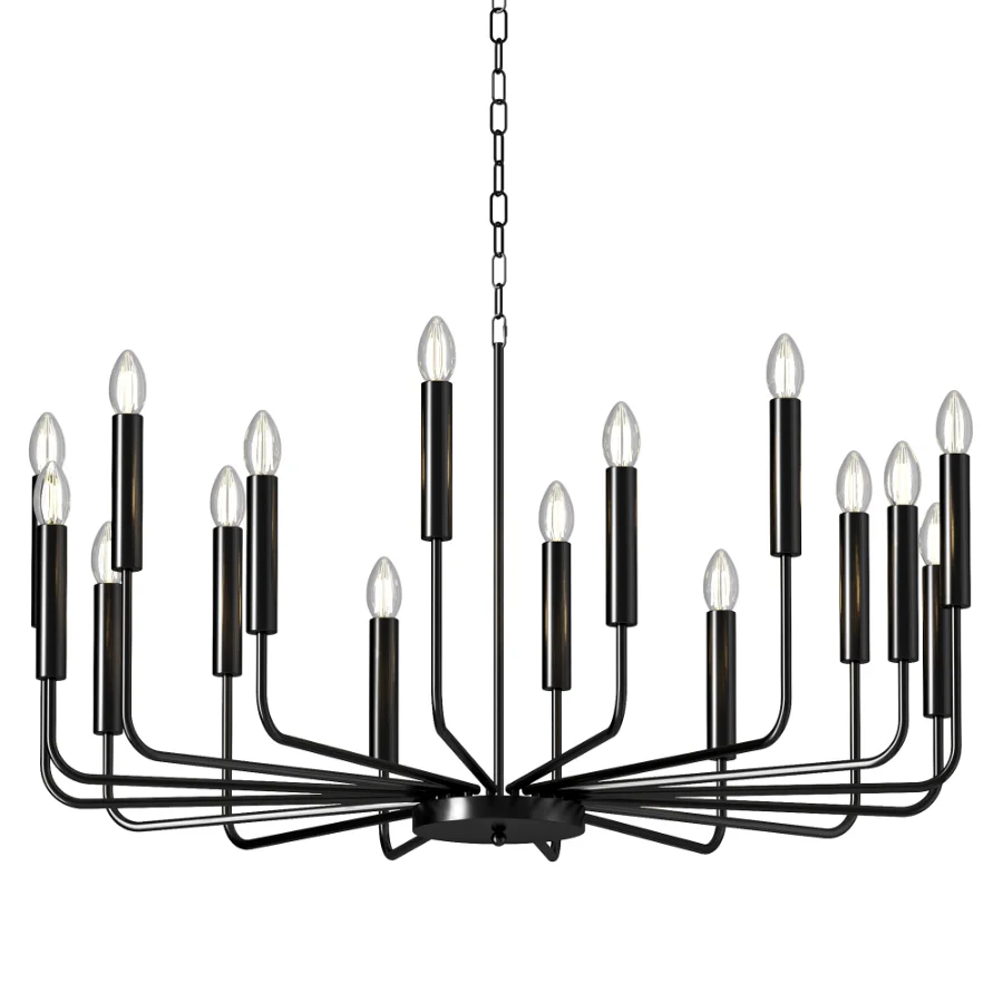 Gracie Oaks Alysse Gold Candle Chandelier 16 Light - Image 2