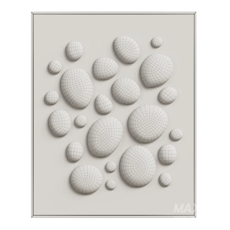 Chrome Bubble Wall Decor 04 - Image 5