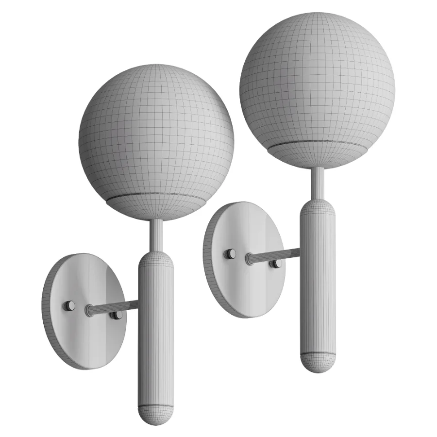 Orla Marble Sphere Wall Sconce - Image 3