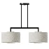 Monroe Brass Fabric Linear Chandelier - Thumbnail 3