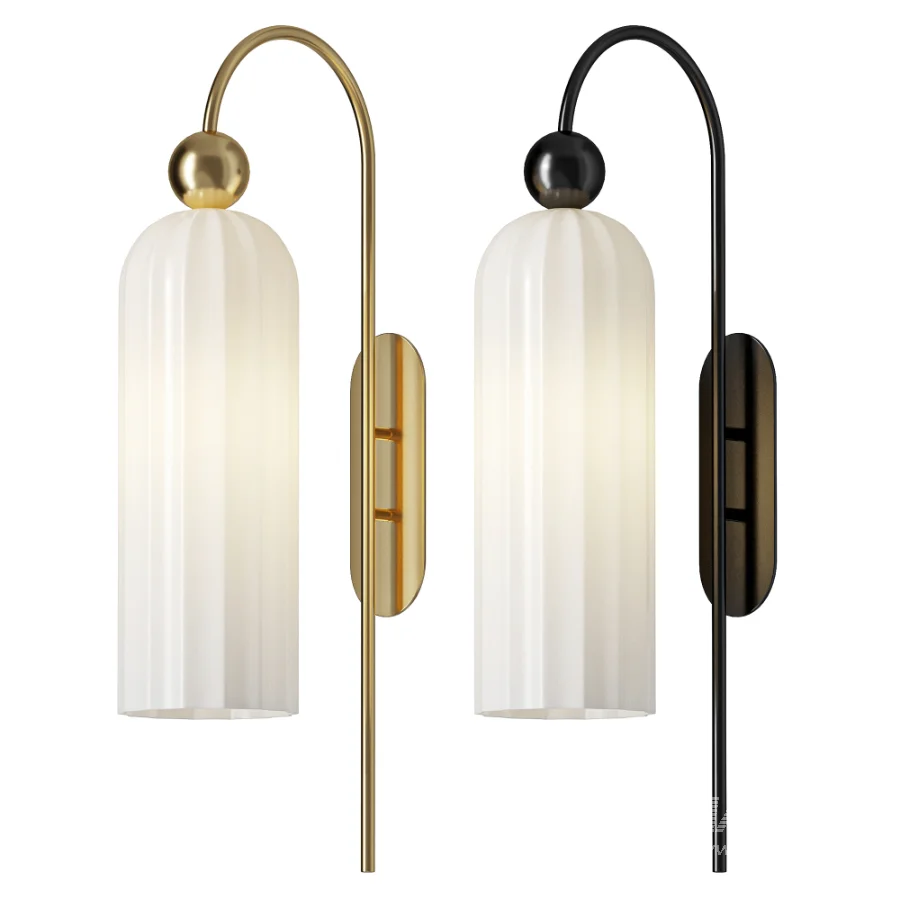 FareDecor Alvyen Nordic Vertical Glass Wall Light - Image 1