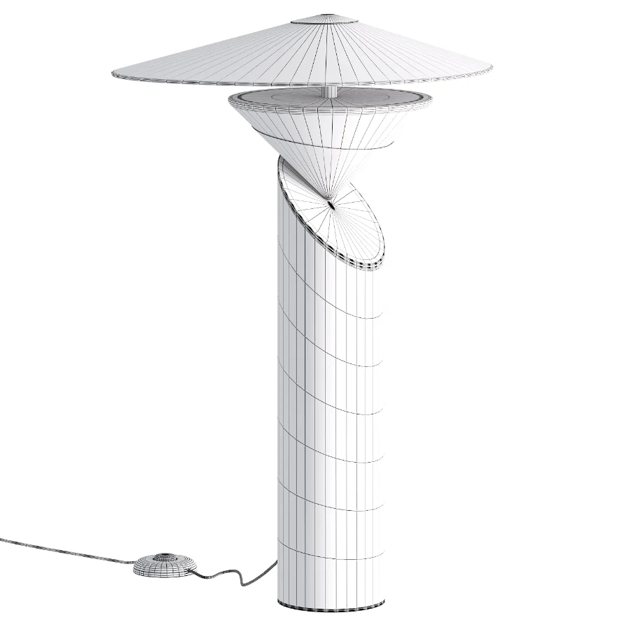 Bamboo Hat Table Lamp - Image 3