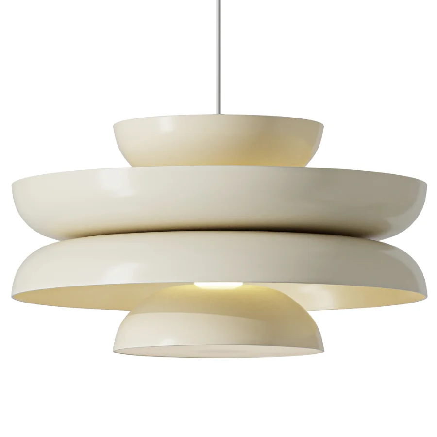 Snelling Studio Lens Pendant Minor Major Brass Glass Lamp - Image 2