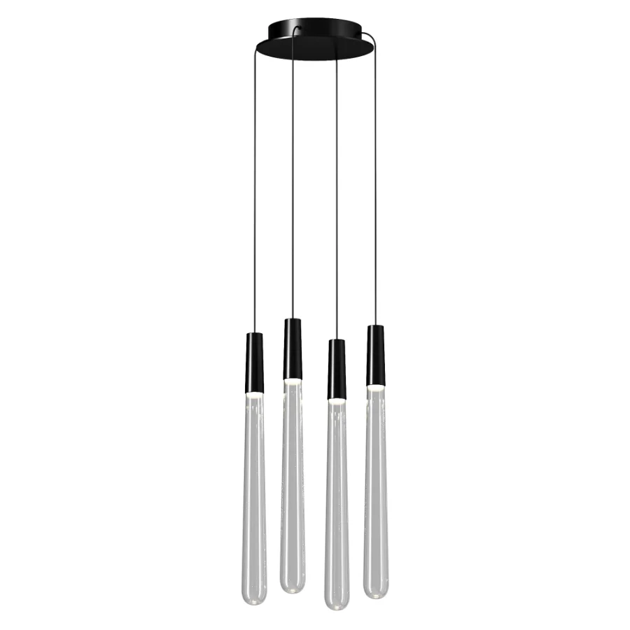 Sean Lavin Pylon Crystal LED Chandelier 4 Light - Image 2