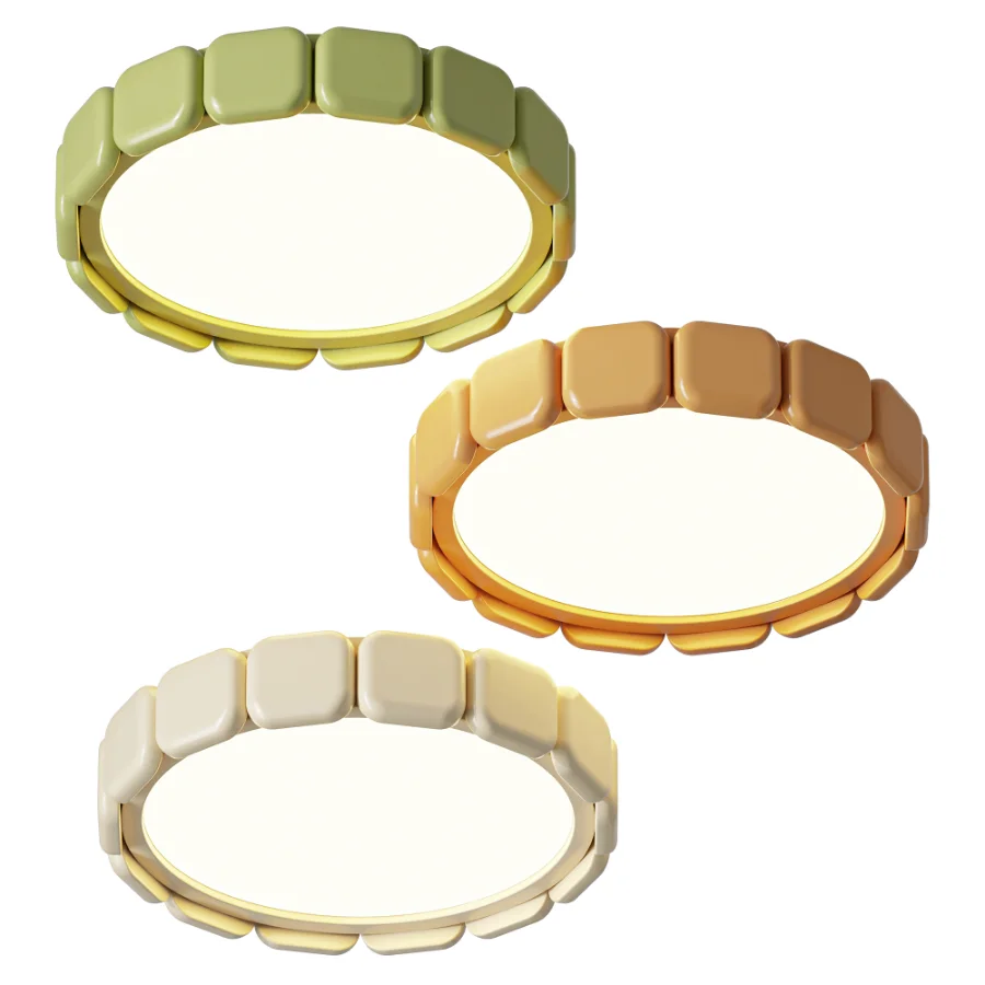 Macaron Color Ceiling Flush Mount Light - Image 1