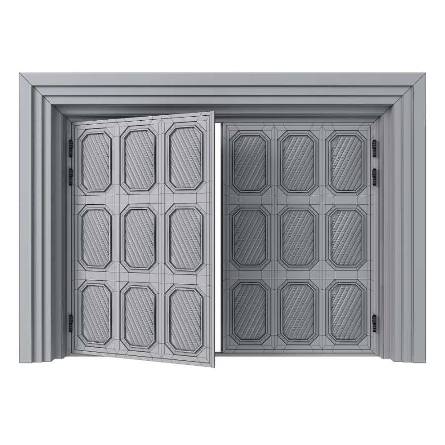 Iron gate with wooden details - Image 10