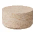 Pisa Round Travertine look Coffee Table – Indoor & Outdoor Table - Thumbnail 1