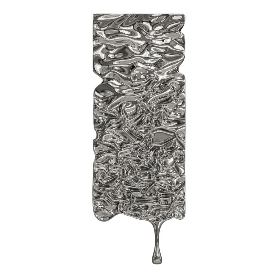 Molten Chrome Wall Decor - Image 1