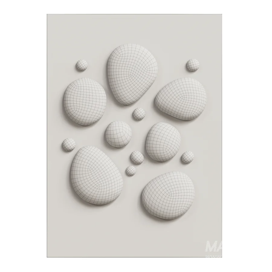 Chrome Bubble Wall Decor 05 - Image 5