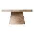 Pisa Pedestal Travertine look Coffee Table – Indoor & Outdoor Table - Thumbnail 2