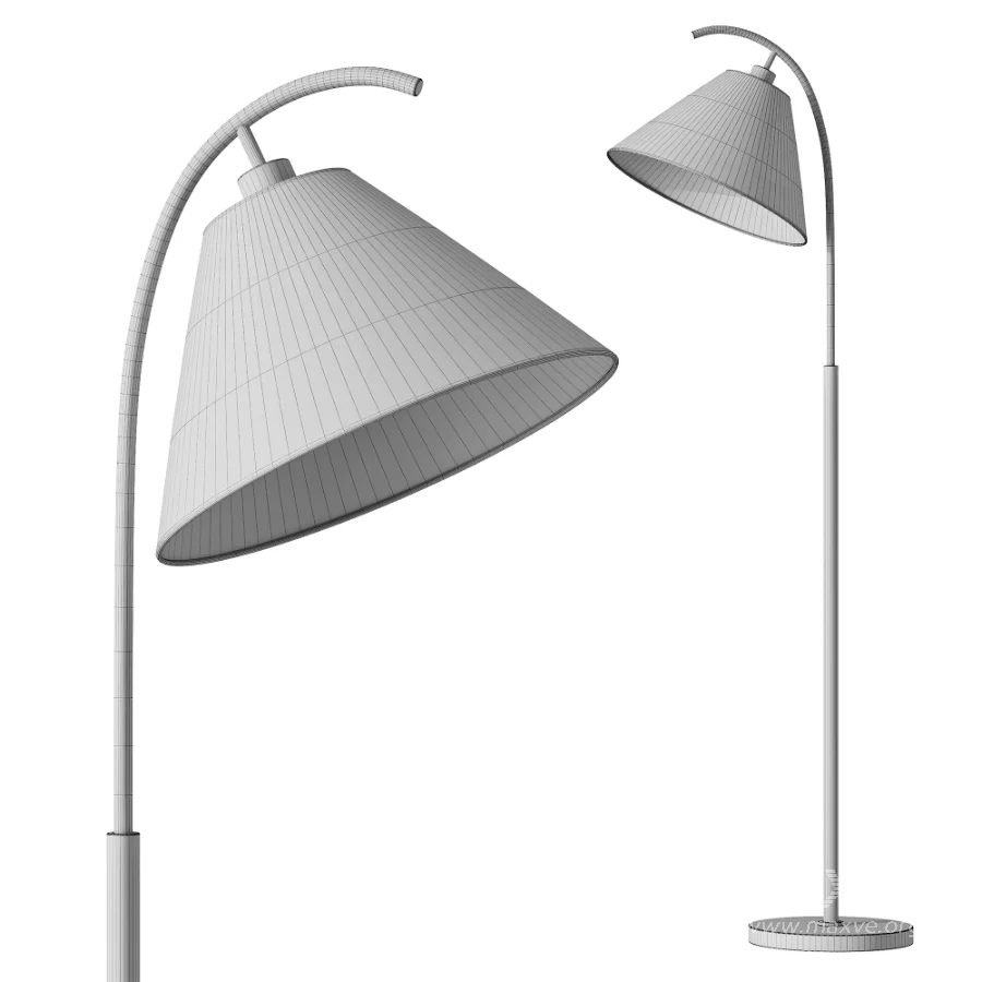 Birch Lane Arlean Brass Black Floor Task Lamp - Image 3