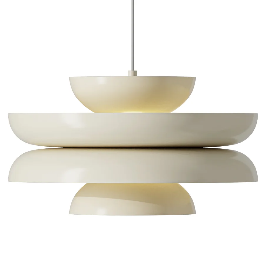 Snelling Studio Lens Pendant Minor Major Brass Glass Lamp - Image 1