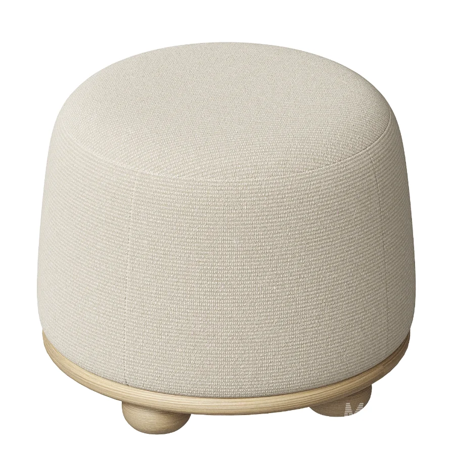 Rajah Round Ottoman - Image 3